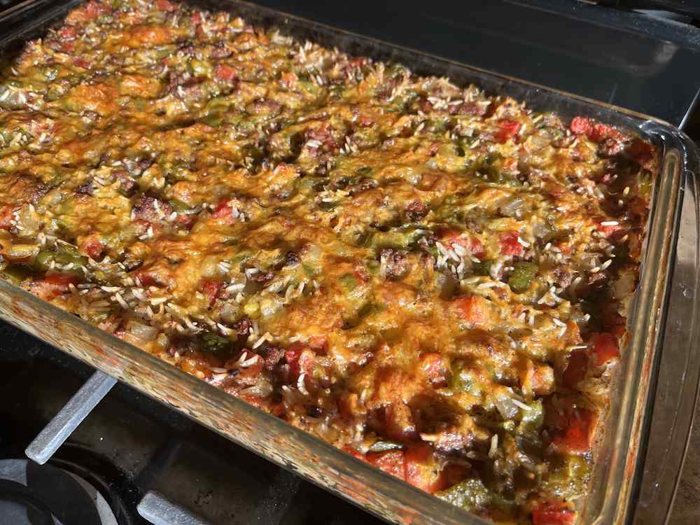 Hearty Stuffed Pepper Casserole