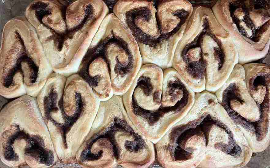 Heart Shaped Cinnamon Rolls