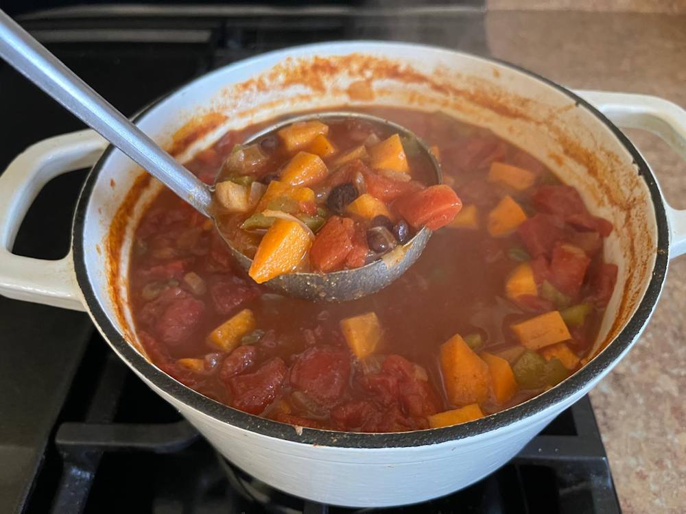 Black Bean Sweet Potato Chili